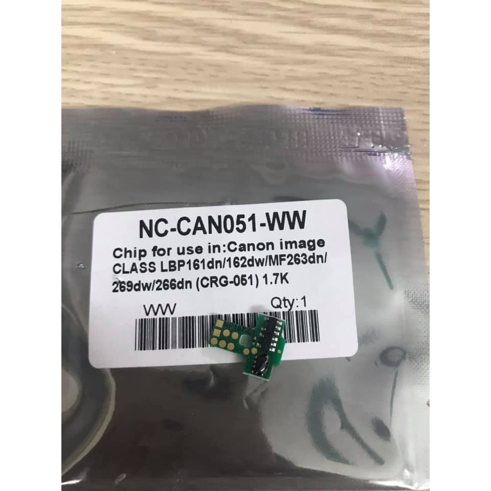 Chip mực 051 cho Canon LBP 160 Series, LBP 161dn, LBP 162dw, MF269DW, MF261D, MF267DW, MF264DW