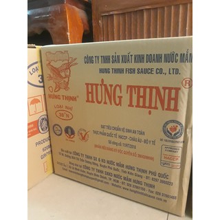 Nước mắm Hưng Thịnh thùng 12 chai 38 độ 750 ML