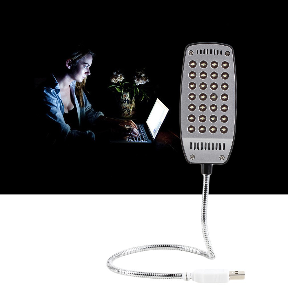 Đèn LED mini 28 bóng cổng USB linh hoạt dành cho máy tính