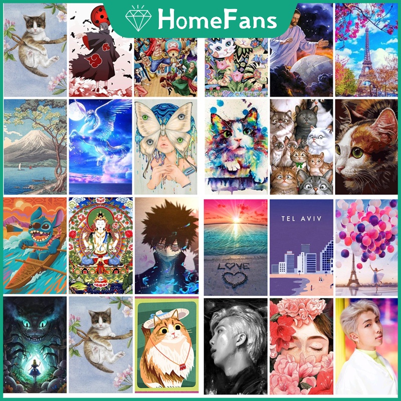 Bộ Tranh Đính Đá 5D Tự Làm 30X40cm Họa Tiết Nghệ Thuật Để Trang Trí Nhà