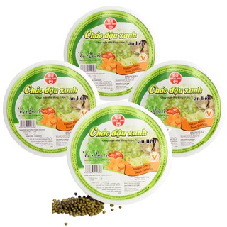 Combo 4 hộp Cháo đậu xanh Bích Chi (mỗi tô 60g)