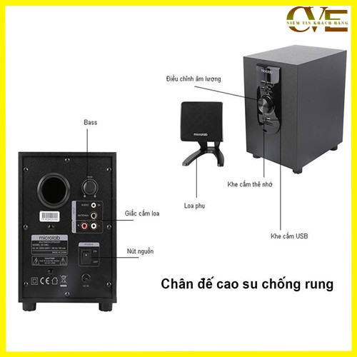 Loa Vi Tính Bluetooth MICROLAB M108BT Cao Cấp - Loa Máy Tính PC Để Bàn Nghe Nhạc Chính Hãng | BigBuy360 - bigbuy360.vn