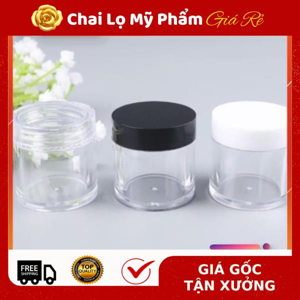 Hủ Đựng Kem ❤ RẺ VÔ ĐỊCH ❤ Hũ nhựa 10g thân cao nắp trong chiết mỹ phẩm , Hũ đựng kem , phụ kiện du lịch