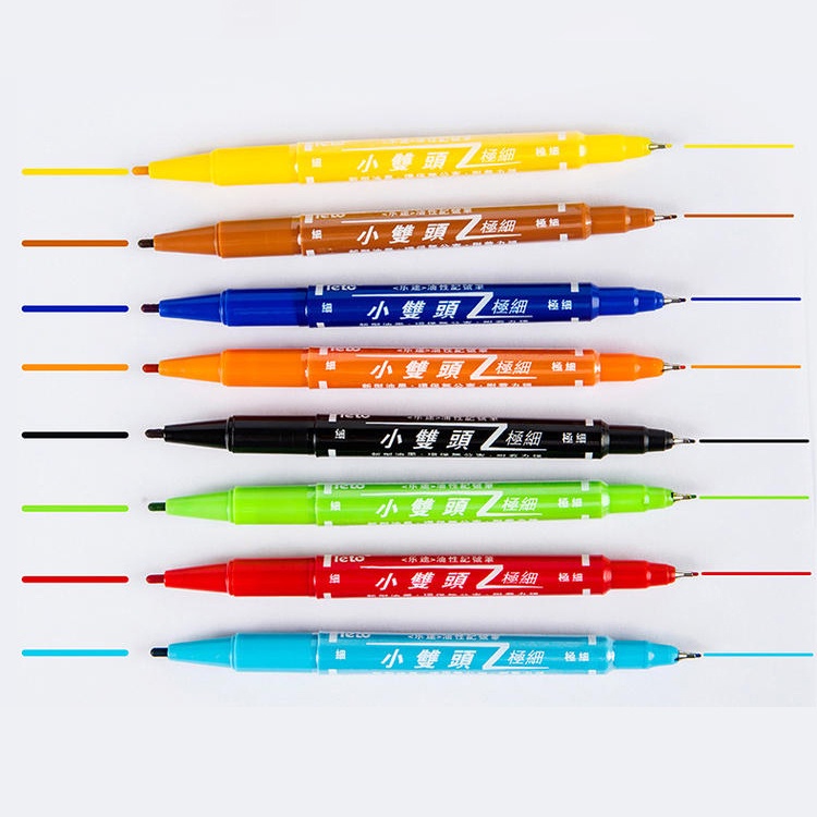 Bút lông dầu - Bút dạ kính viết đĩa CD Mo120 cao cấp màu 12 màu-2 đầu - không xóa được dùng cho văn phòng Trường học