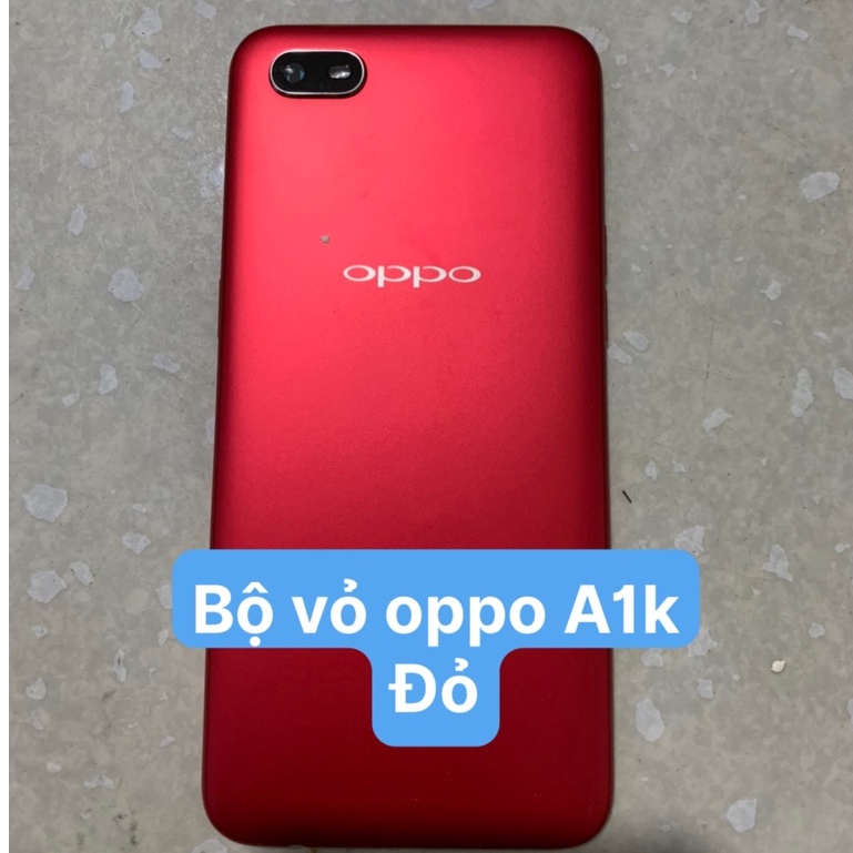 Bộ vỏ oppo A1k new zin - ( gồm lưng, sườn, phím, kính camera)