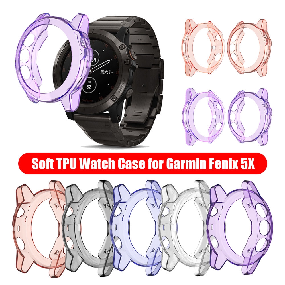 Dây Đeo Trong Suốt Chống Sốc Cho Đồng Hồ Thông Minh Garmin Fenix 5x / 5x Plus