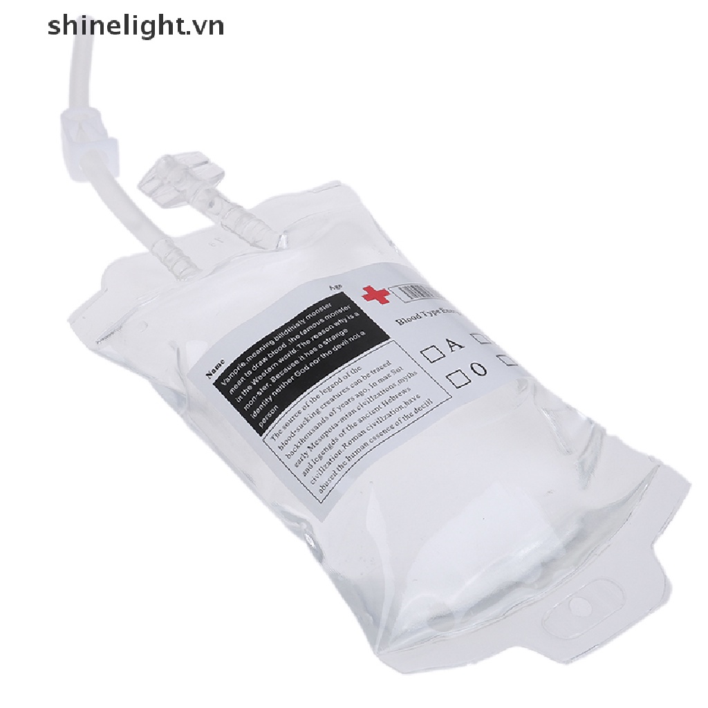 Túi Đựng Nước Bằng PVC 350ml Dùng Hóa Trang Ma Cà Rồng Dịp Halloween