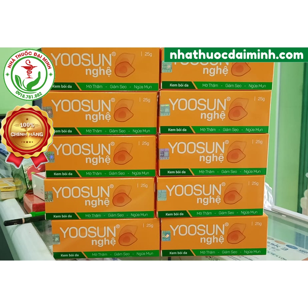 Yoosun Nghệ 25g - Kem Bôi Da Mờ Thâm, Giảm Sẹo, Ngừa M.ụn