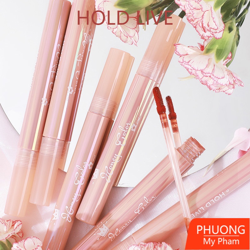 Son Kem HOLD LIVE Little Pink Stick Water Mist Lip Glaze Căng Mọng Lâu Trôi