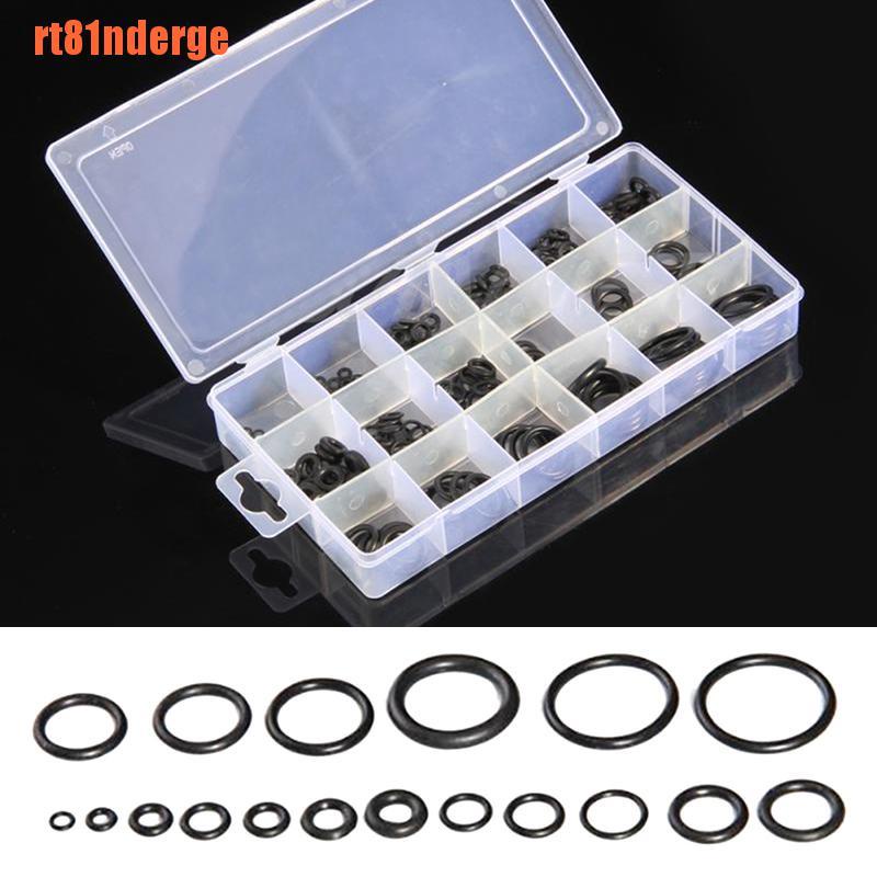 Set 225 Vòng Đệm Cao Su Đen Hình Chữ O Nhiều Kích Cỡ