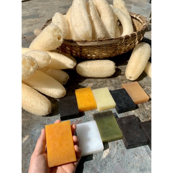 Soap Xà Bông tắm hữu cơ 100% Organic- xà bông nghệ, xà bông mướp đắng, xà bông thảo dược, xà bông bạc hà...