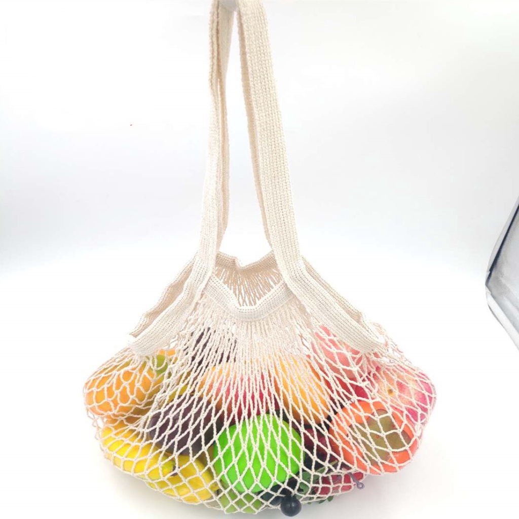 Túi lưới YUNFAN vải cotton thời trang mua sắm/ đi biển