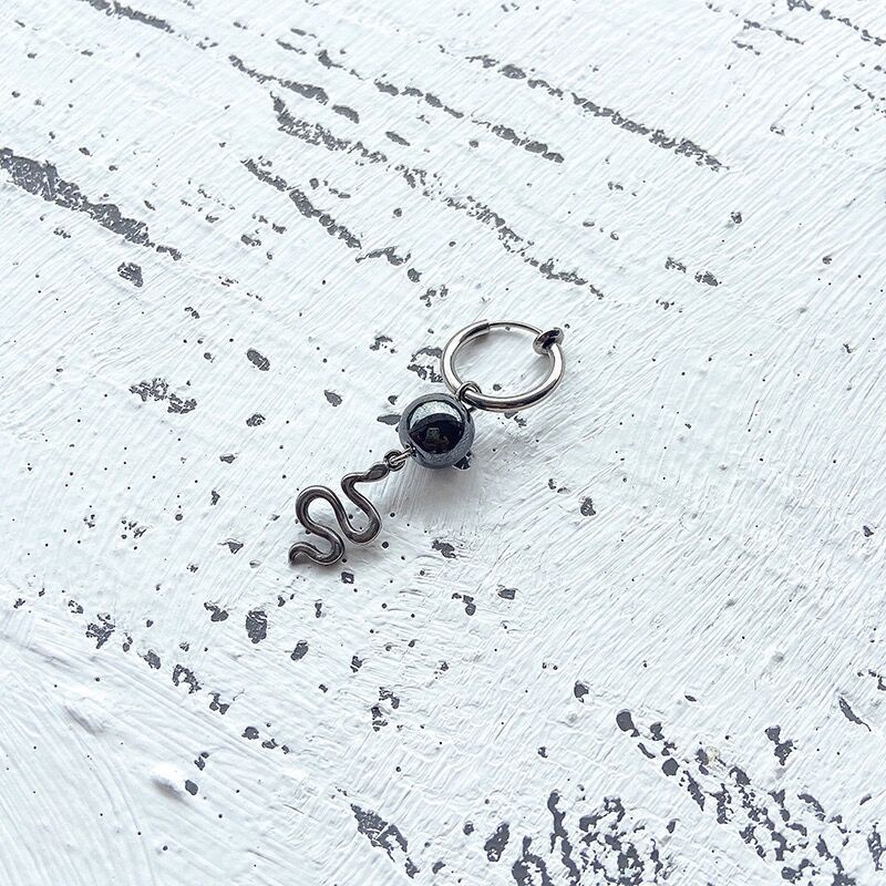 Khuyên Tai Hình Rắn Không Xỏ Lỗ Phong Cách Punk Hiphop 19A1337