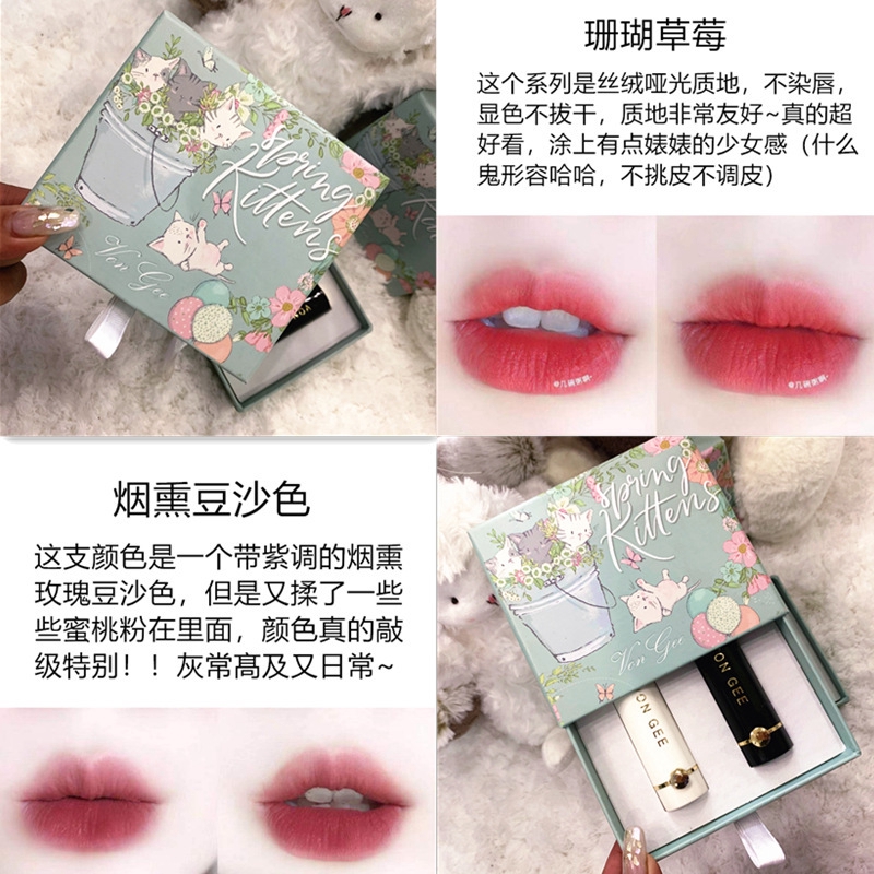 (New Arrival) Vongee Waterproof Matte Matte Lipstick Set Set | BigBuy360 - bigbuy360.vn