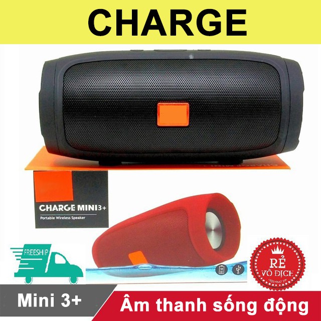 Loa Bluetooth Không Dây Charge 3 Mini Vỏ Nhôm Nghe Nhạc Hay Âm Thanh Chất Lượng Hỗ Trợ Cắm Thẻ Nhớ Và Usb