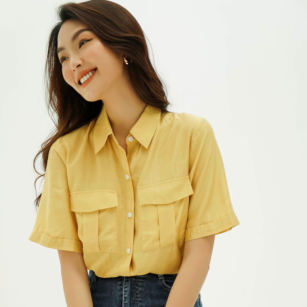 [Mã WABRJM1111 giảm 10% đơn 99K] Áo Sơ Mi ngắn tay cổ Đức Pocket shirt Méo Shop | BigBuy360 - bigbuy360.vn