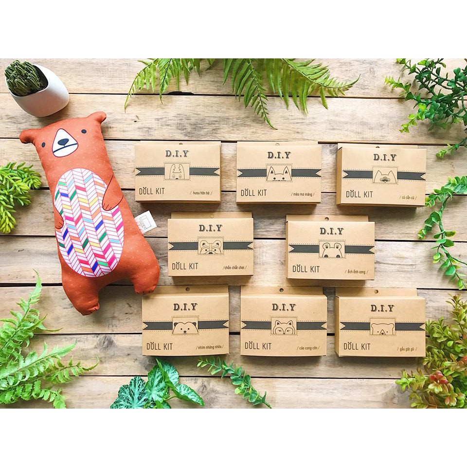 Đồ chơi DIY - Hộp Doll Kit cho bé tự may thú bông
