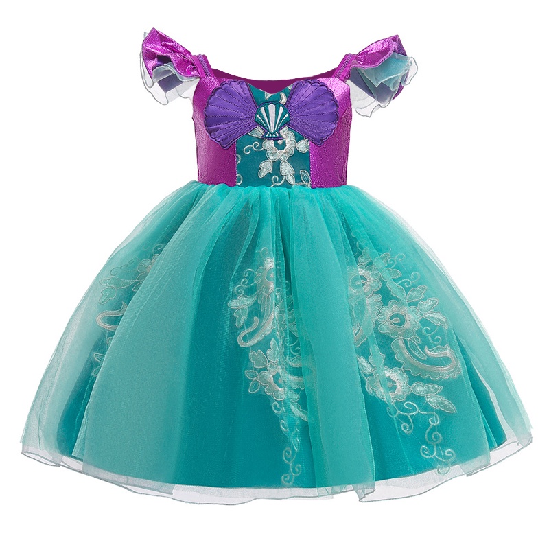 Đầm lễ hội MQATZ phong cách công chúa dự tiệc biểu diễn cho bé gái 2-10 tuổi