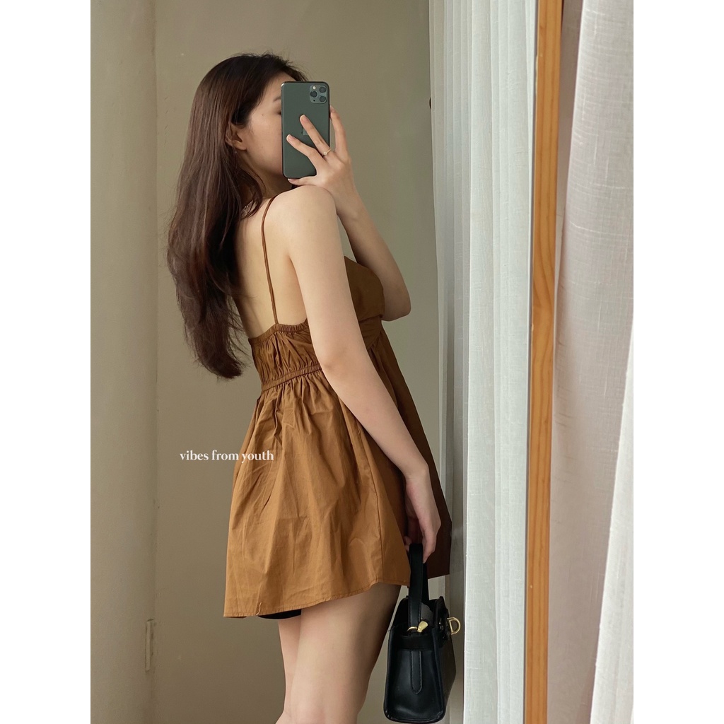 ÁO DÂY THÔ CÚP NGỰC NHÚN SAU_AV1356