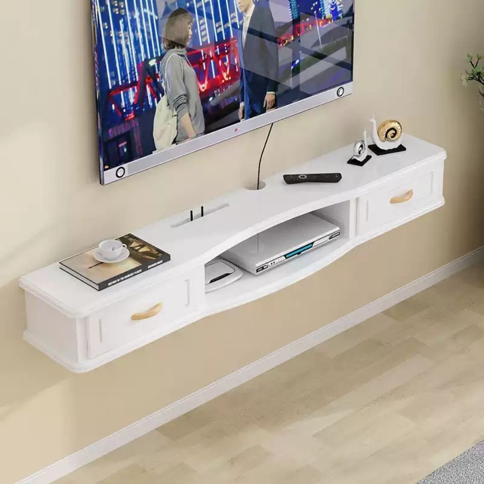 Tủ TV treo tường căn hộ nhỏ bằng gỗ nguyên khối đơn giản hiện đại tủ quần áo treo tường Tủ Đựng Đồ G