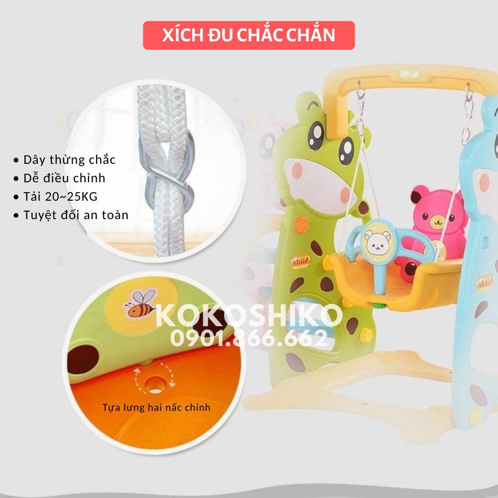 Bộ cầu tuột xích đu Hươu cao cổ OM.008