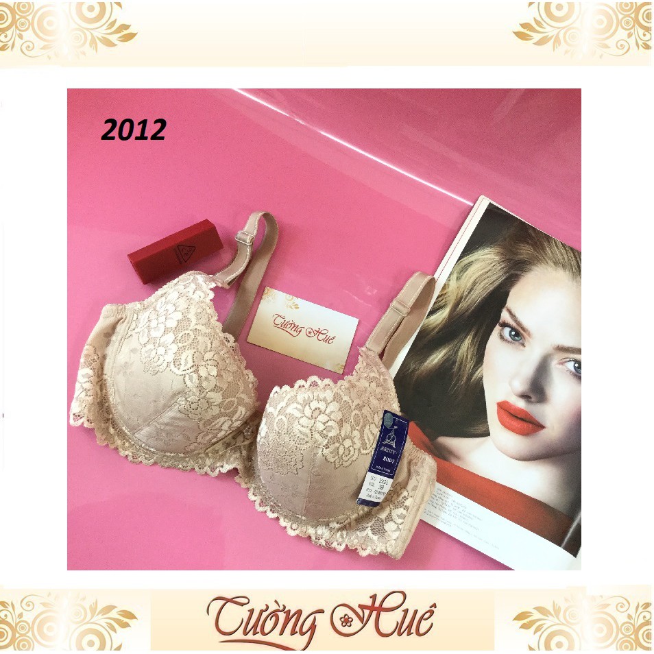 Áo lót nữ Đài Loan Aseity 2012 ren không mút lưng bảng to.