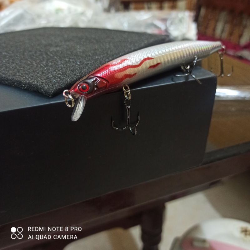 Mồi giả câu cá vược minnow chuyên câu gềnh biển 12.5cm/17gr