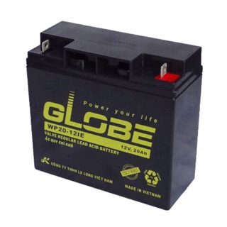 Bình ắc quy kín khí (AGM VRLA) Globe 12V-20Ah