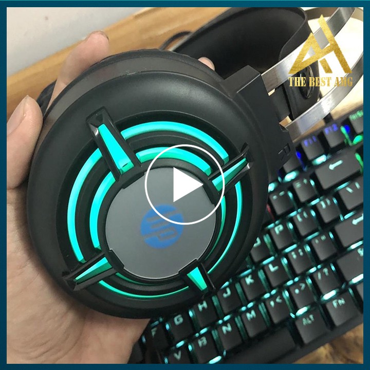 Tai Nghe Gaming Có Dây Headphone Chụp Tai HP H120G Đèn LED - Tai Nghe Nhạc Máy Vi Tính Laptop Game Thủ Có Micro