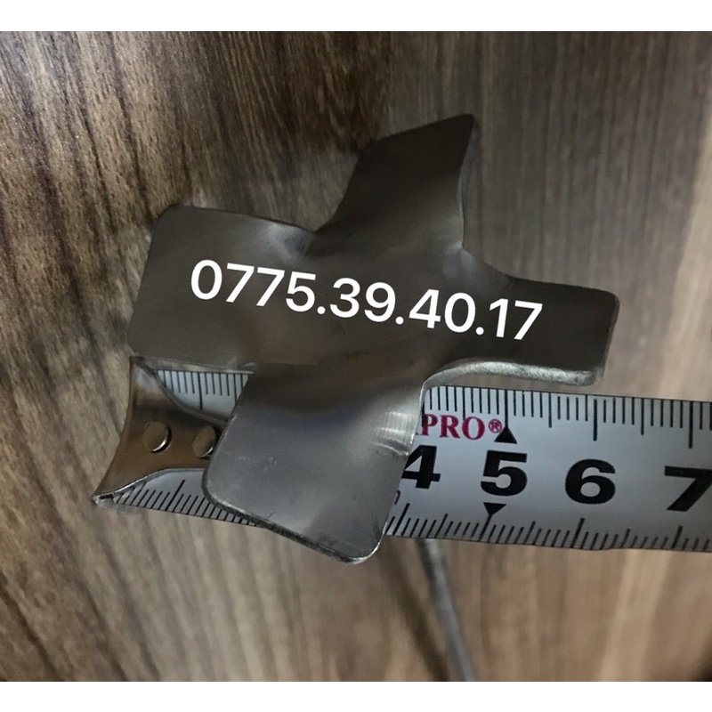 Đũa khuấy 4 cánh Inox 304 nâng năng suất máy khuấy mỹ phẩm 60W - 1 cái