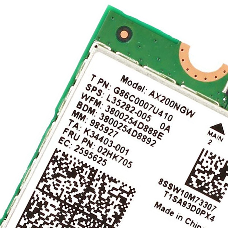 Card Mạng Kết Nối Wifi Ax200 Next-Gen 6 Cổng M.2 Ngff 160mhz 2.4ghz 5ghz | BigBuy360 - bigbuy360.vn