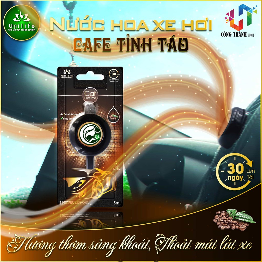 ﹉Nước hoa ô tô hương Cà Phê 🔥MỚI 2021🔥 xe hơi kẹp cửa gió điều hòa cao cấp - Chính Hãng
