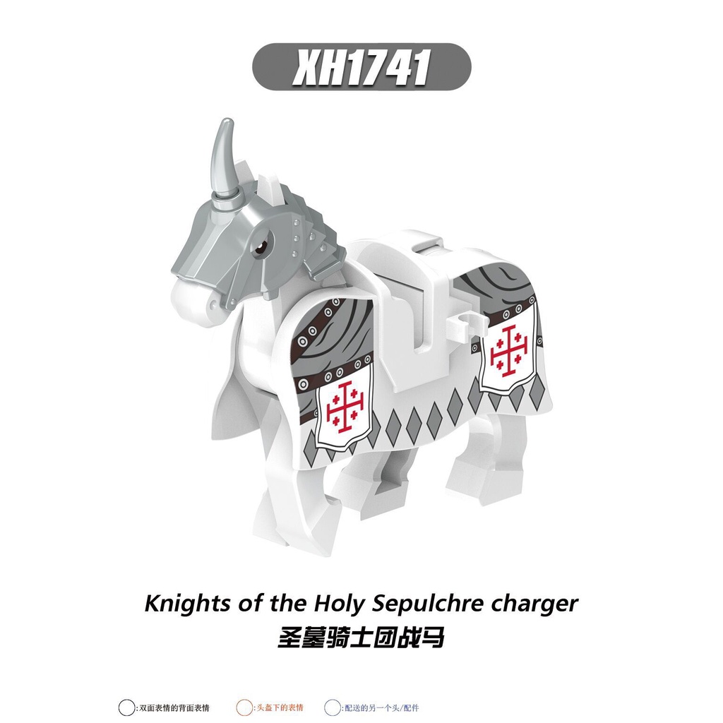 Dòng thời trung cổ Holy Shepherd Knights Building Block Minifigures lego friends lego kiến trúc khối xây dựng mini