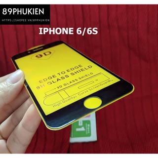 Dán cường lực phủ màn hình Iphone 6/ 6S Black
