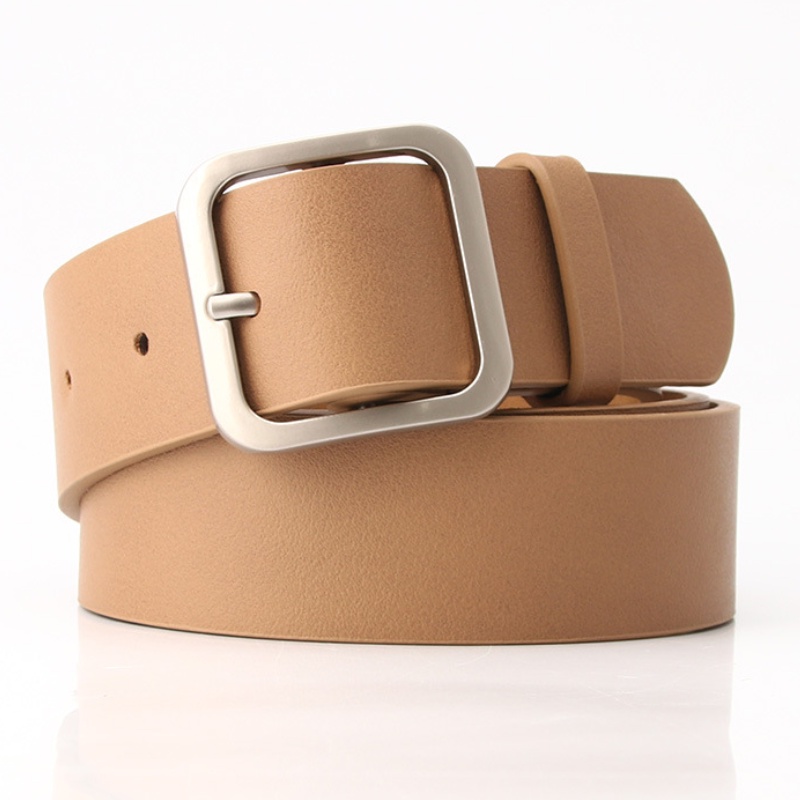 Thắt Lưng Nữ Bản To Mặt Khóa Kim Loại Hình Vuông Chất Liệu Da PU TL011 ShopMaySG Dây Lưng Nữ Thời Trang, Dây Nịt