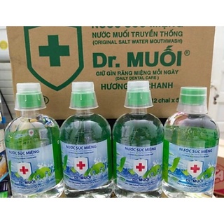 Nước Súc Miệng Dr. Muối Vị Vỏ Chanh - Chai 1 lít