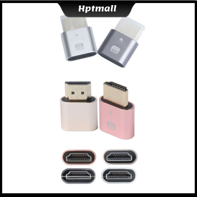 Đầu cắm giả lập ảo hóa màn hình khóa có thể tương thích với HDMI độ phân giải siêu cao 4K BK