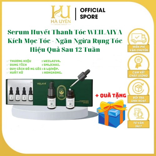 [Freeship+Qùa] Serum Huyết Thanh Tóc WEILAIYA, Kích Mọc Tóc, Ngăn Ngừa Rụng Tóc, Hiệu Quả Sau 12 Tuần Sử Dụng [SÉT 8 LỌ]