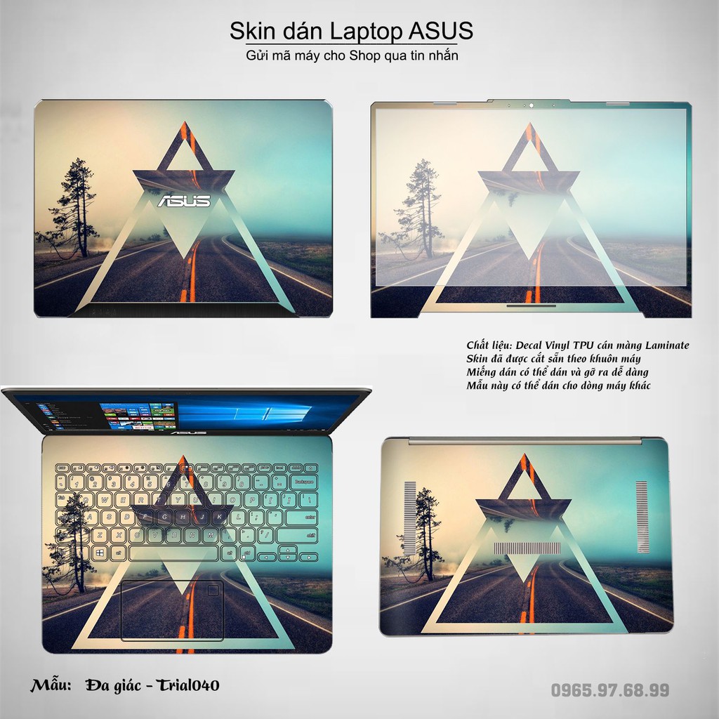 Skin dán Laptop Asus in hình Đa giác _nhiều mẫu 7 (inbox mã máy cho Shop)