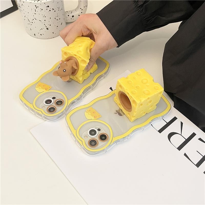 Ốp Điện Thoại In Hình Phô Mai Chuột Hoạt Hình Cho iphone13pro/max/12/11/xr/xs/x