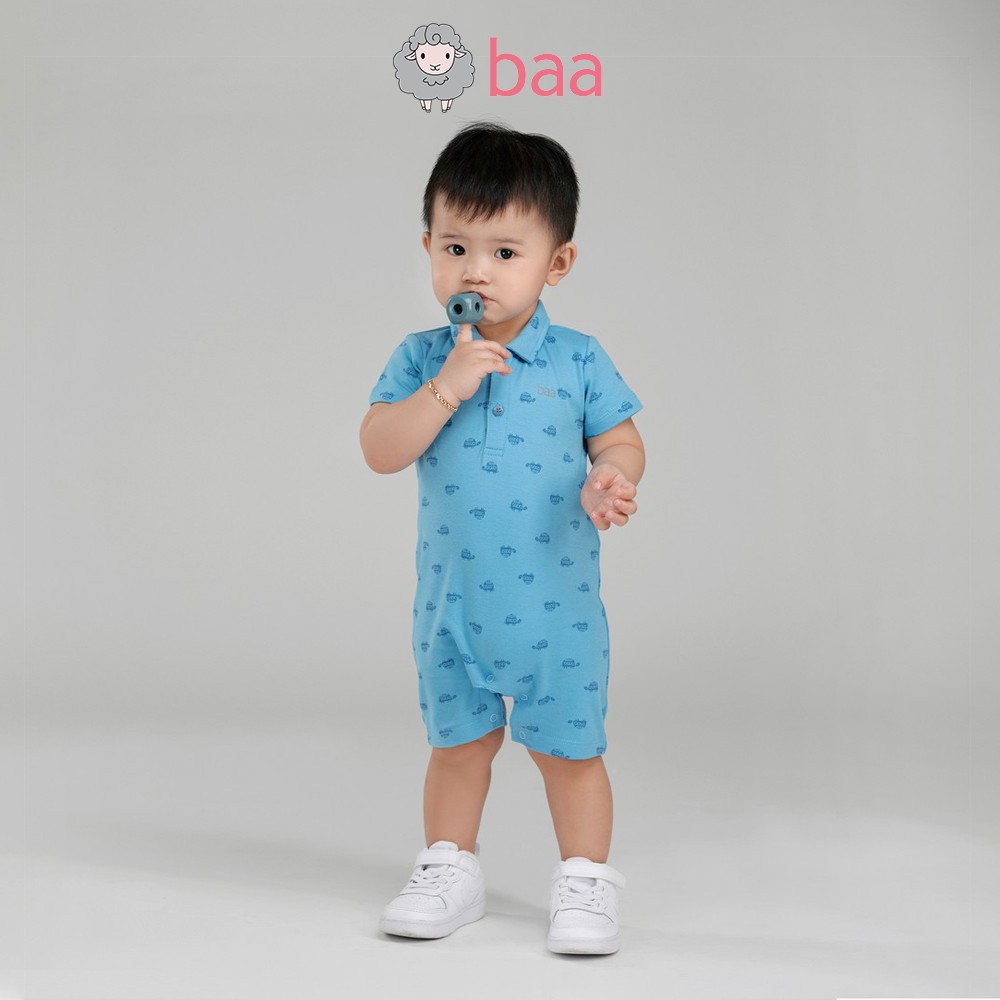 Bộ Romper sơ sinh cổ trụ BAA BABY cho bé trai - BN-RP05N