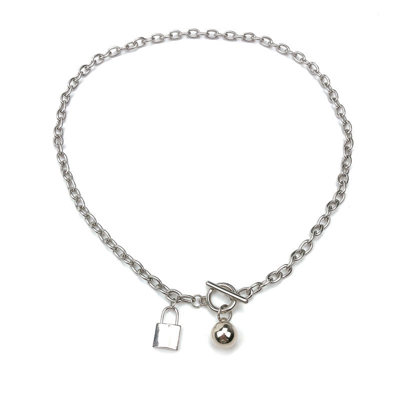 Dây Chuyền Thép Titan Mặt Hình Ổ Khóa OT 22368 Thời Trang