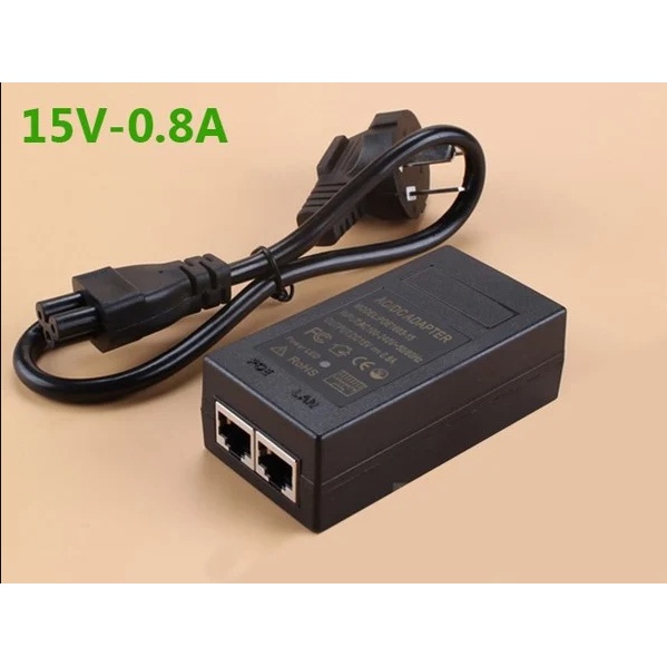 Balun chuyển đổi POE cho Camera IP Khoảng cách truyền 80M - Nguồn POE 15V 0.8A kèm dây nguồn laptop cho Camera ARIGATO