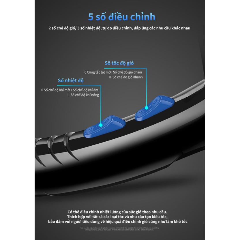 Máy sấy sức gió mạnh với ánh sáng xanh bảo vệ tóc - Home and Garden