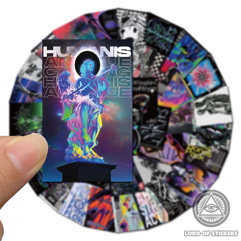 Set 40 Hình Dán Sticker Phong Cách Hiện Đại Chống Thấm Nước Trang Trí Mũ Bảo Hiểm, Laptop, Vali, Sổ, Ván Trượt, Guitar
