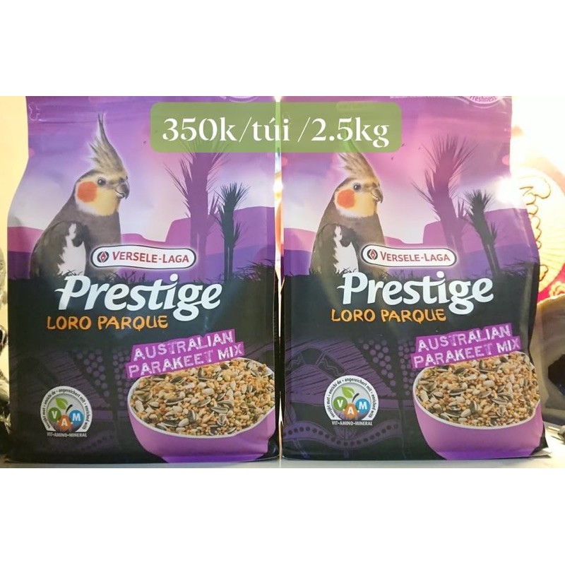 Hạt trộn cao cấp dành cho Vẹt nhỏ:Monk,Cockatiel ,Sun...gói nguyên 2,5kg