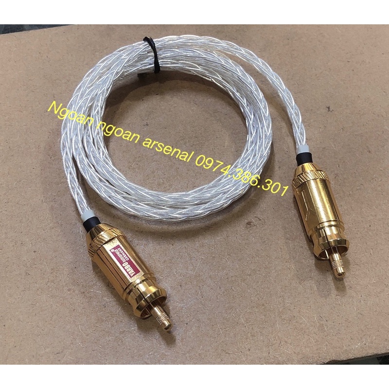 Dây hoa sen Av RCA 8 lõi mạ bạc cao cấp DIY nhập khẩu chính hãng