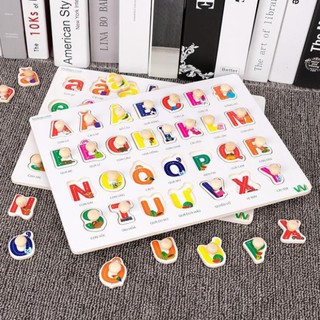 Bảng Chữ Cái Có Núm Gỗ Học Chữ Cái Và Các Con Vật Cho Bé - NHATTB