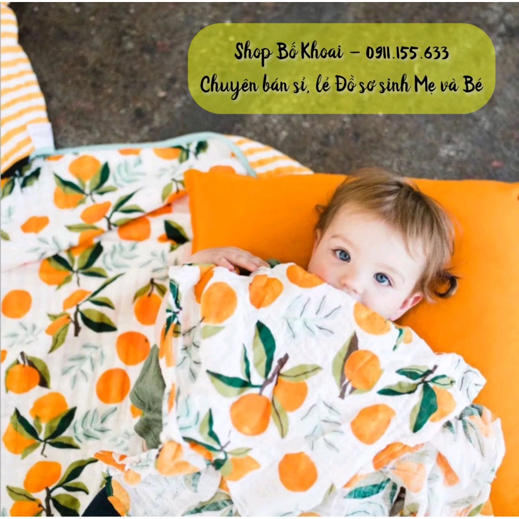 Chăn xô sợi tre 4 lớp - Chăn sợi tre ADEN ANAIS, MANNY, KILUTA - Chăn sợi tre cho bé - Bố Khoai Store