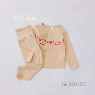 Bộ len tăm cạp cao ấm bụng cho bé